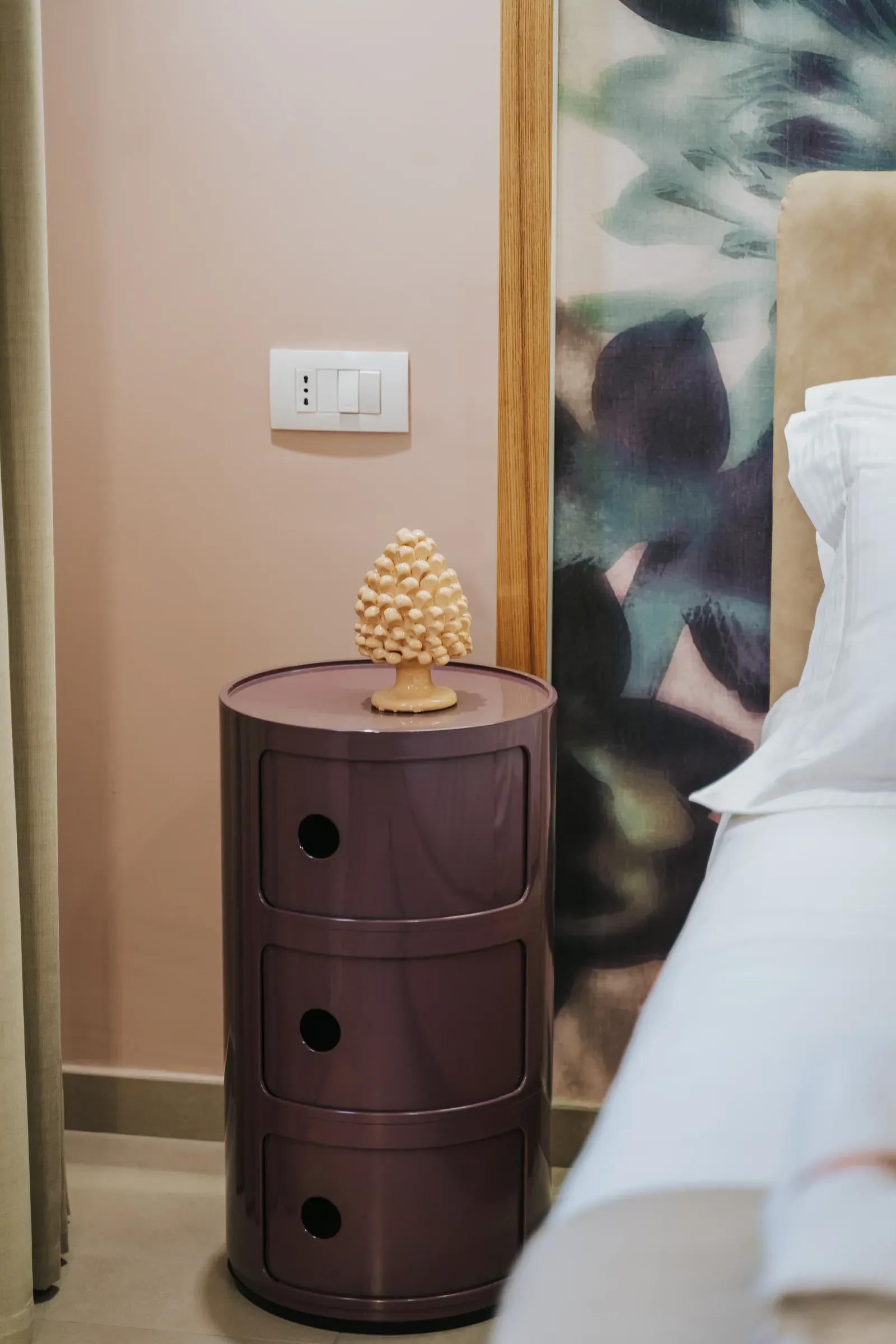 Dettaglio d’arredo di una camera