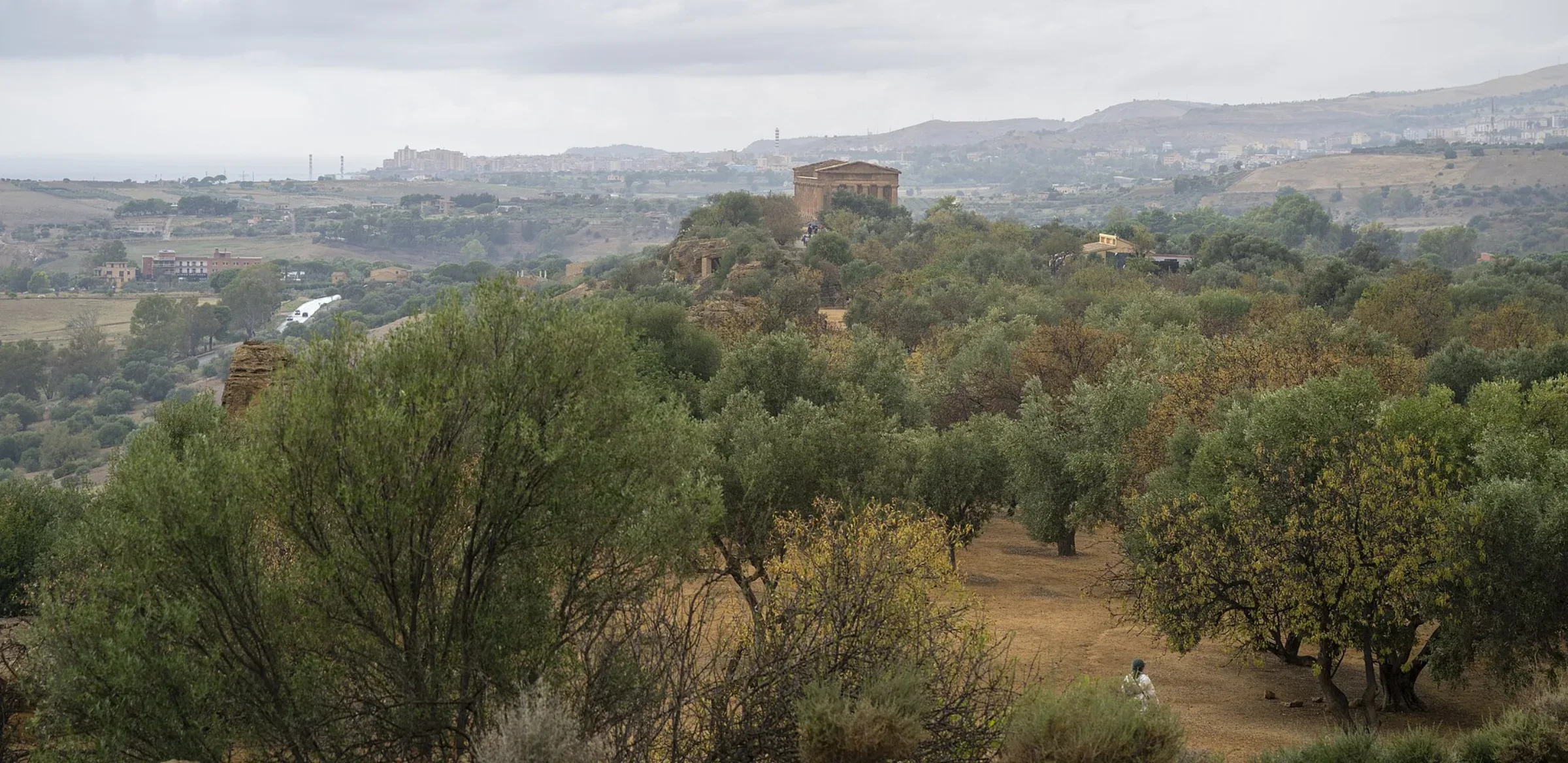 Il paesaggio della Valle dei Templi di Agrigento